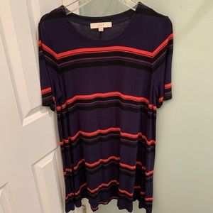 LOFT striped t-shirt dress